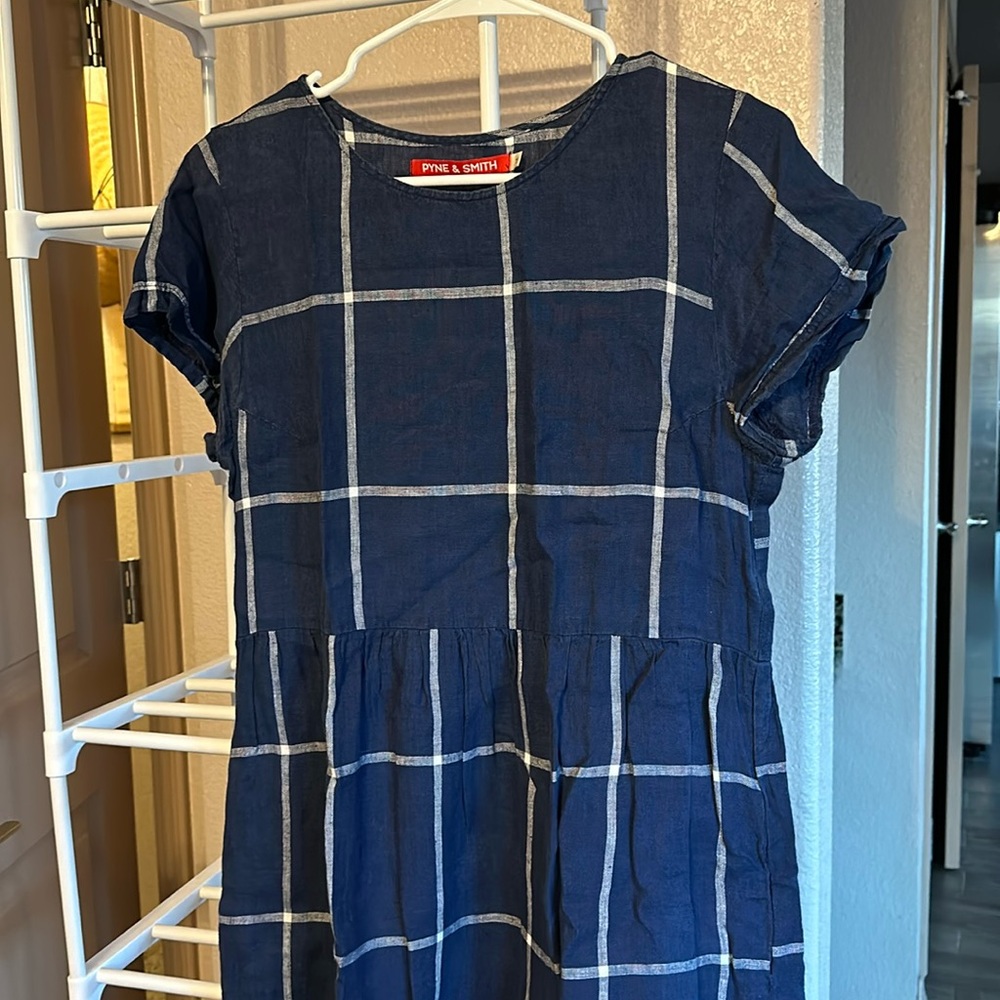 Pyne Smith windowpane dress